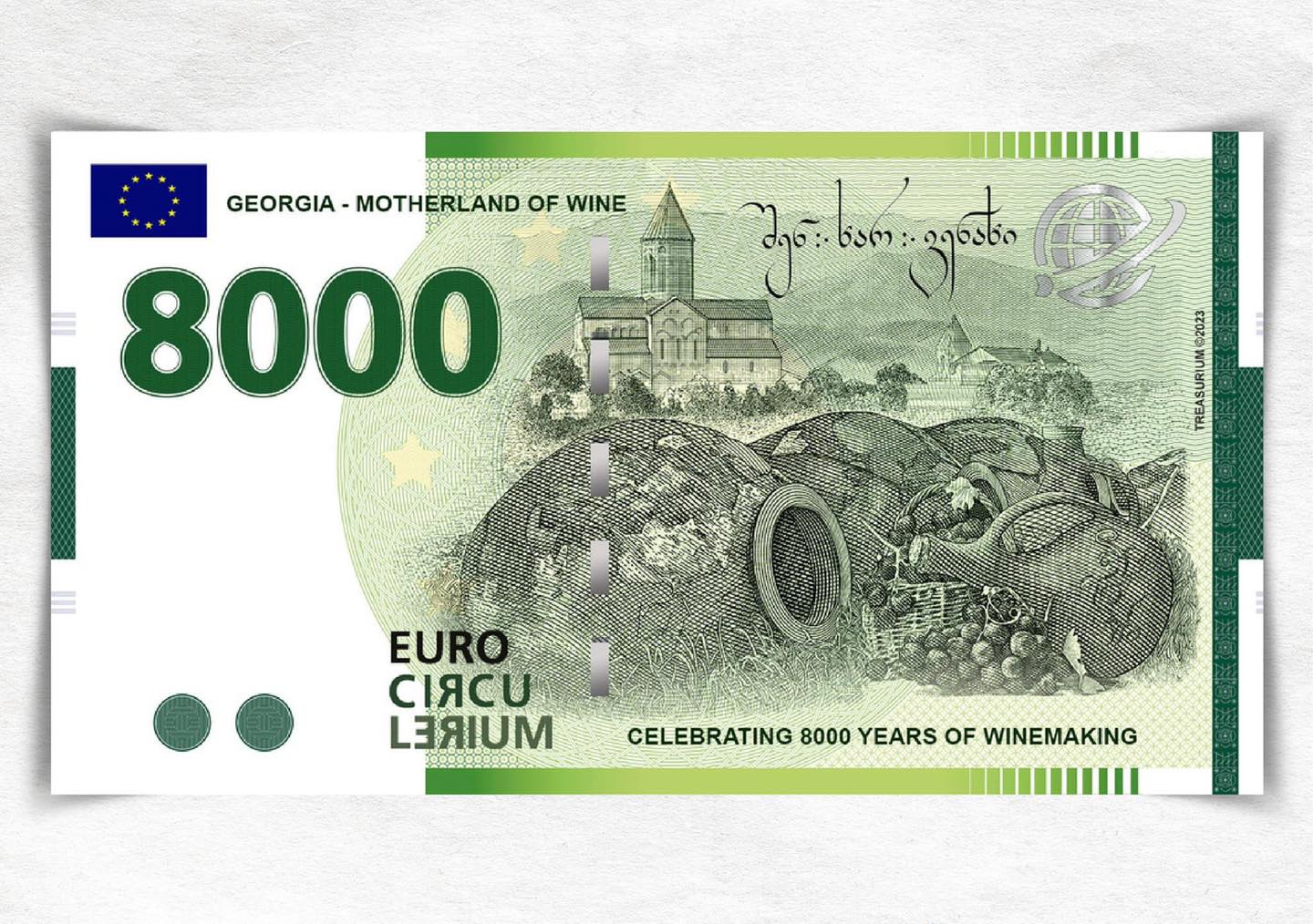 Georgia’s first 8,000 Euro commemorative banknote