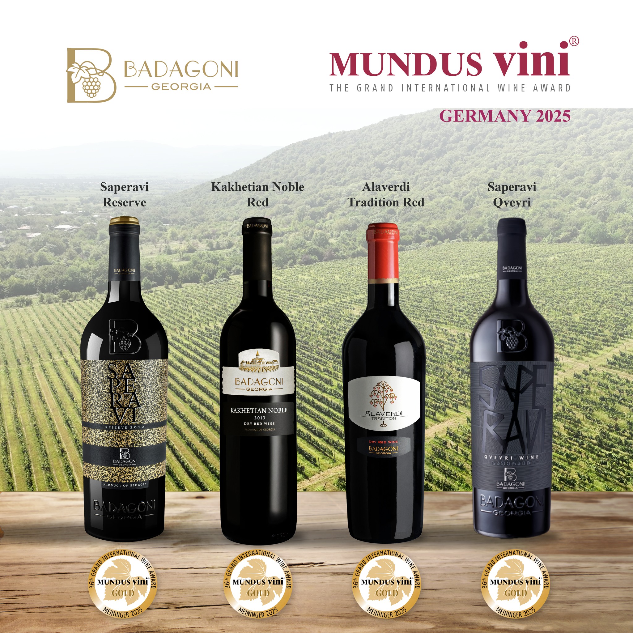 Badagoni wines won 4 gold medals! 